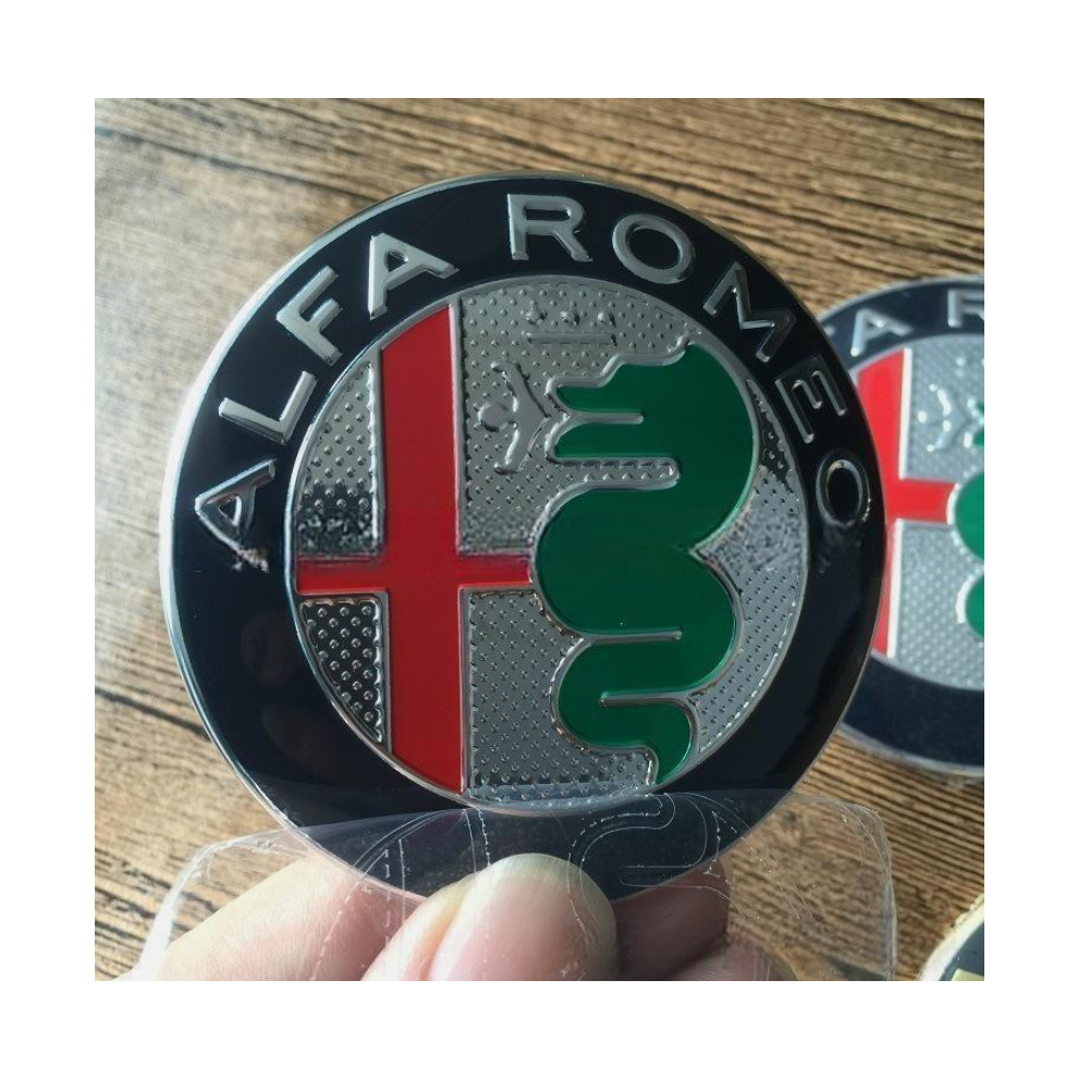 Newjass 2X 74Mm For Alfa Romeo Emblem Badges Gt 147 159 Mito Giulietta Bonnet