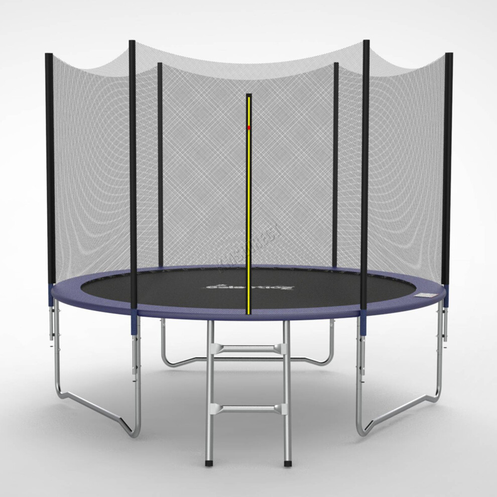 (8ft) GALACTICA Trampoline Set 8 10 12 14 FT Round Outdoor Safety Net Enclosure Ladder