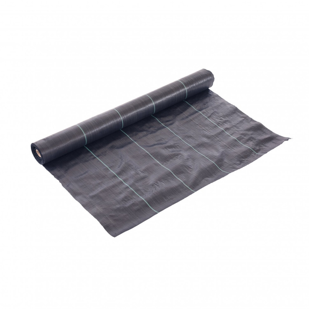 Oypla 1m x 50m Heavy Duty Weed Control Ground Cover Membrane Sheet