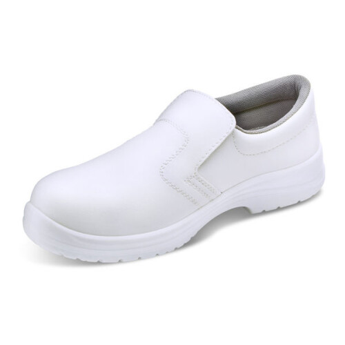 BEESWIFT MICRO-FIBRE SLIP ON SHOE S2 WHITE 13