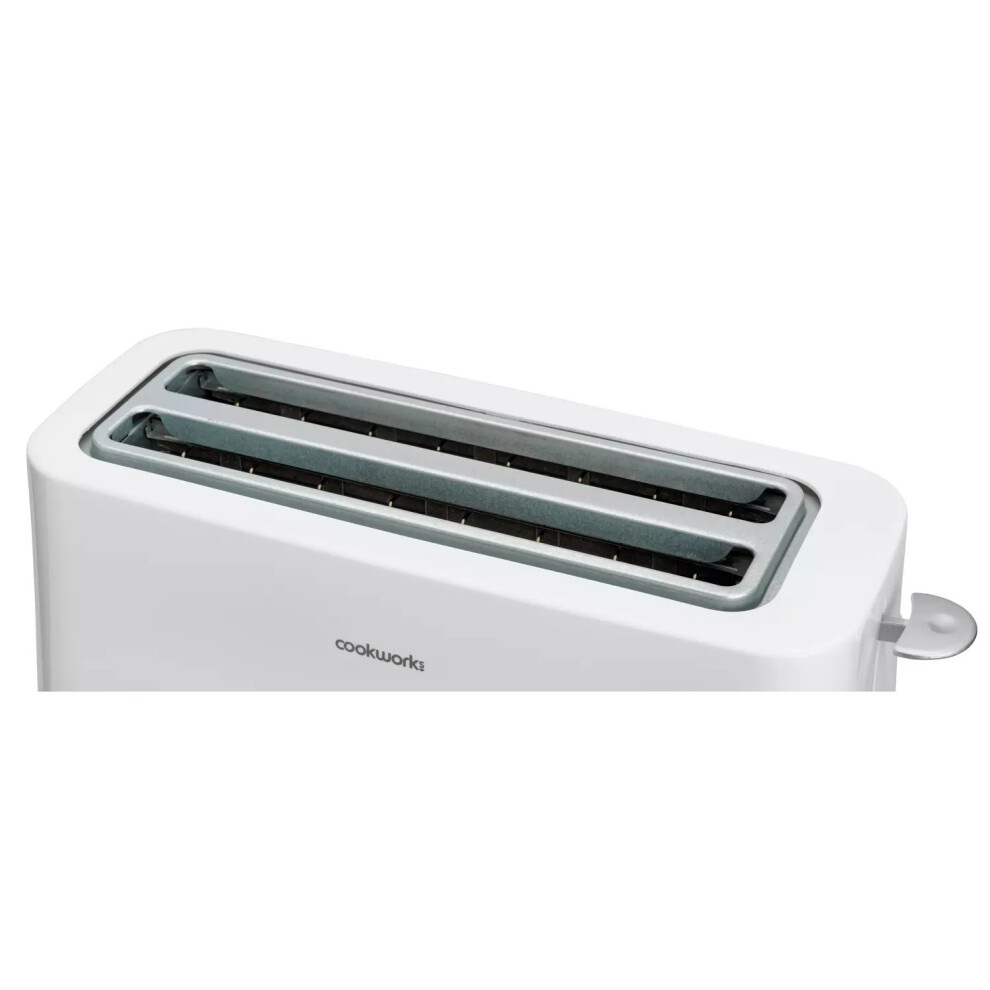 cookworks-long-slot-4-slice-toaster---white