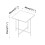 URBN Living (Black Square) 2 Pcs Square Round Marble Effect Tops Side End Coffee Table Metal Frame 8