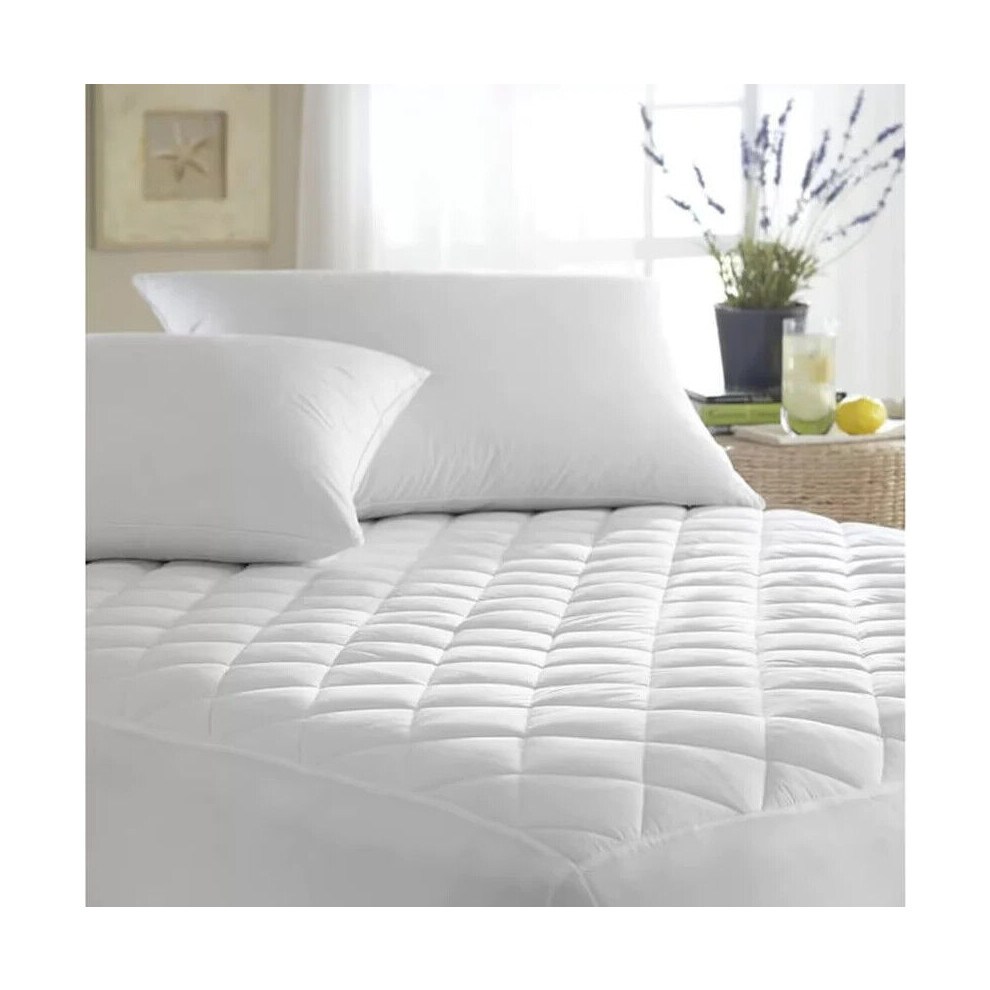 (King) Extra Deep Quilted Mattress Protector Single Double King Fitted Bed Cover