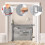 Barrière de sécurité rétractable pour bébés et animaux de compagnie 5