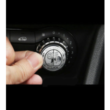 Multimedia Control Button Knob Badge Decal For AMG Emblem 29mm Mercedes Benz