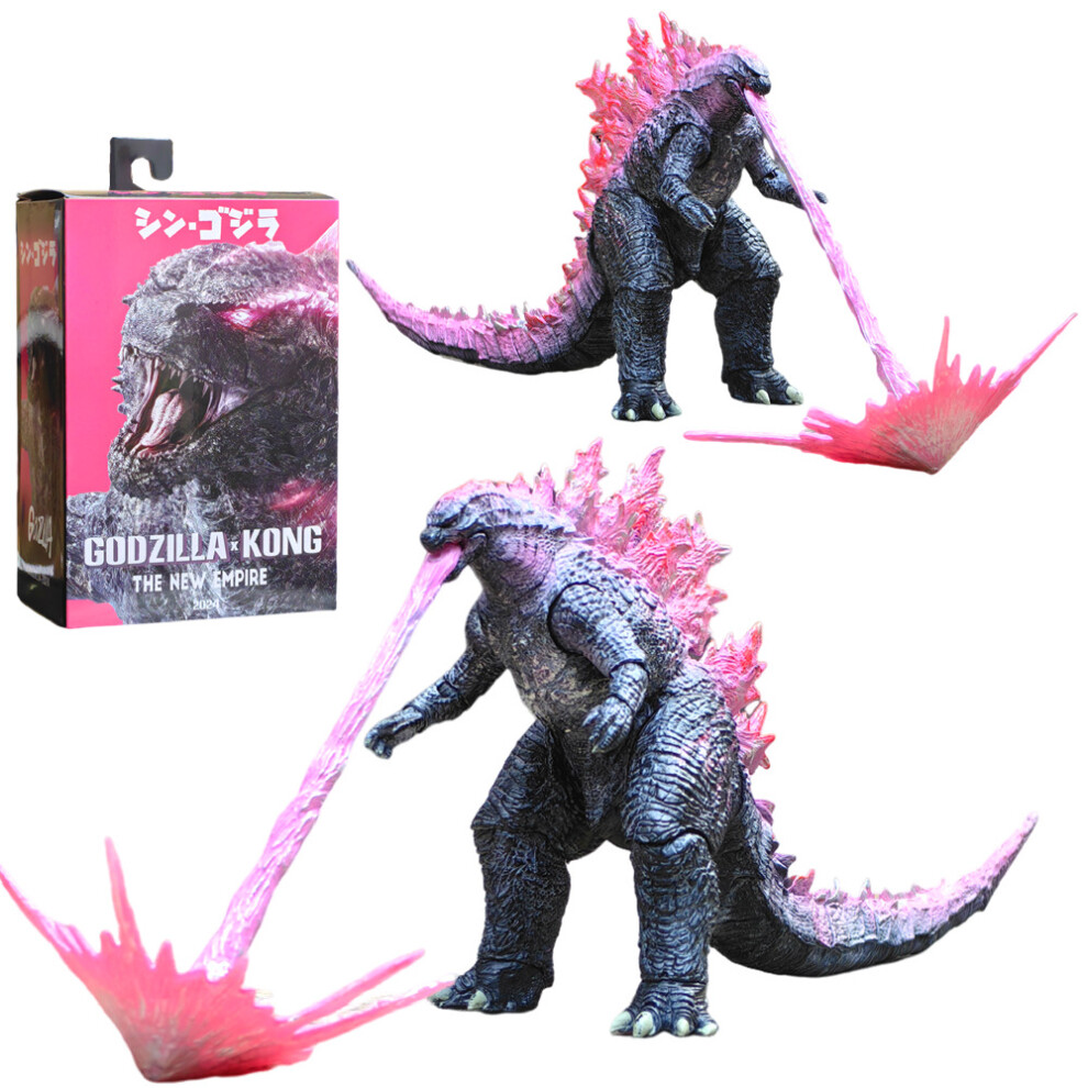Neca 2024 Godzilla Vs Kong: The New Empire Movie Action Figure Burning Godzilla Atomic Breath Pink