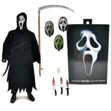 7 hüvelykes NECA Prémium Scream akciófigura Ghostface Ghost Face Ultimate modelljátékok