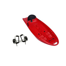 (Red) Child's Sit On Top Kayak 1.8M & Trolley