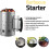 Barbeque Chimney Starter Quick Charcoal heater Safety Handle 1