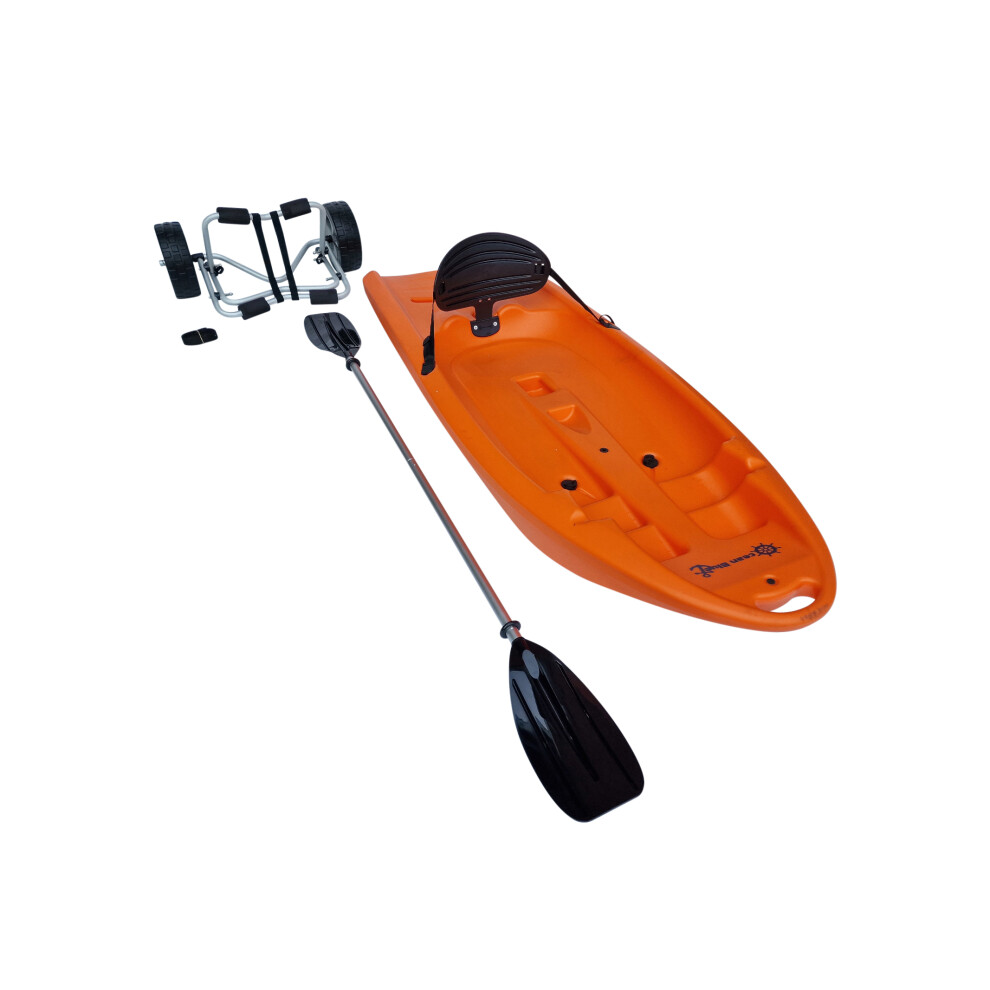 (Orange) Children's Sit On Top Kayak (1.8M Junior Youth)