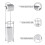 Bathroom Free Standing Chrome Toilet Paper Holder Loo Roll Storage Frame Silver 2
