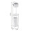 Bathroom Free Standing Chrome Toilet Paper Holder Loo Roll Storage Frame Silver 3