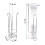 FREE STANDING TOILET ROLL HOLDER WITH EXTRA ROLLS STORAGE SHINY CHROME BATHROOM 3