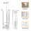 FREE STANDING TOILET ROLL HOLDER WITH EXTRA ROLLS STORAGE SHINY CHROME BATHROOM 4