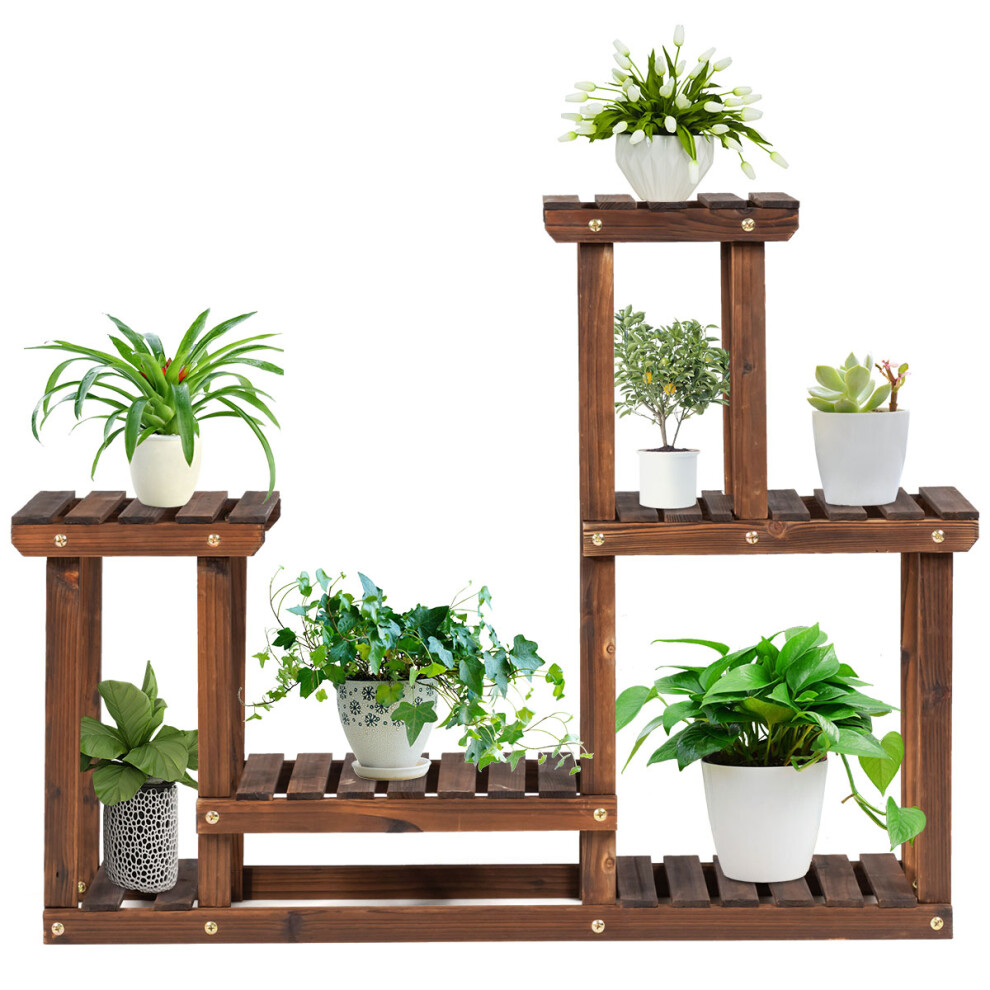 Wooden Plant Stand Multi-Layer Flower Pot Holder Indoor and Outdoor