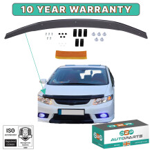 SPORT STYLE CAR BONNET GUARD HOOD DEFLECTOR FOR HONDA CIVIC MK9 SEDAN 2012-2016