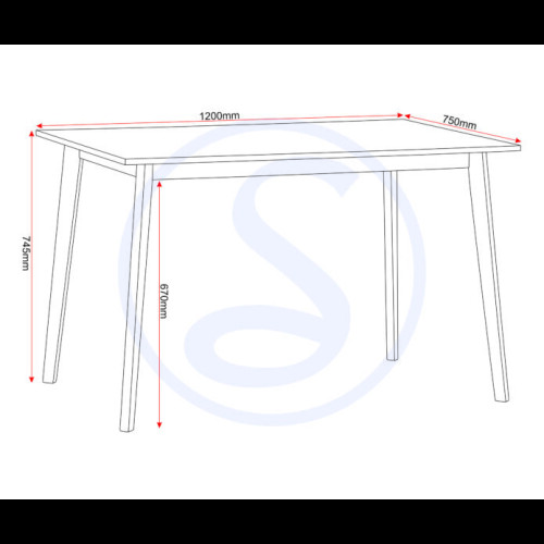 Seconique Balfour Dining Set Table and 4 Chairs in White and Oak Effect with Grey Fabric 2