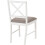 Seconique Balfour Dining Set Table and 4 Chairs in White and Oak Effect with Grey Fabric 10