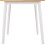 Seconique Balfour Dining Set Table and 4 Chairs in White and Oak Effect with Grey Fabric 6
