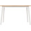 Seconique Balfour Dining Set Table and 4 Chairs in White and Oak Effect with Grey Fabric 5