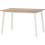 Seconique Balfour Dining Set Table and 4 Chairs in White and Oak Effect with Grey Fabric 4