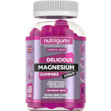 Mixed Strawberry Flavoured Magnesium Citrate 1250mg Vitamin C Gum 60PC