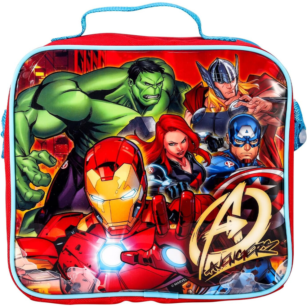 3 Piece Avengers Movie Characters School Travel Lunch Bag