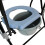 Folding Portable Steel Commode with Safety Lock 7