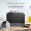 Tower Tower T847041 4pce Chopping Board Set with Stand, Black 5