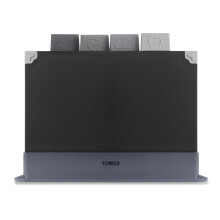 Tower T847041 4pce Chopping Board Set with Stand, Black