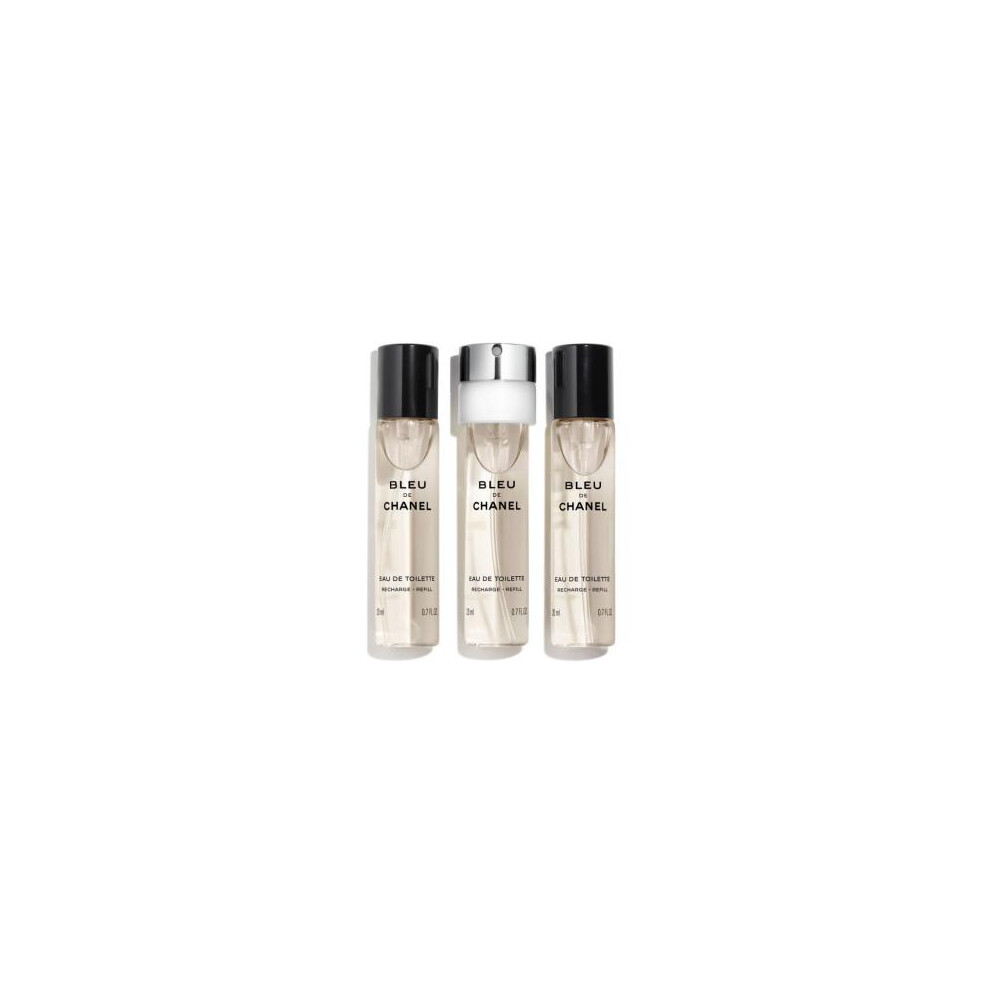 Chanel Bleu De Chanel 3 X 0.67 Eau De Toilette Twist & Spray For Men