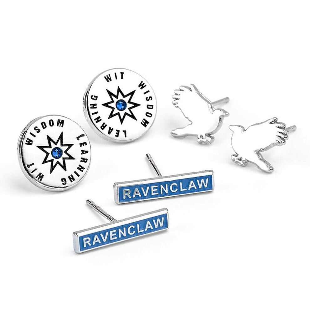 Harry Potter Silver Plated House Ravenclaw Earring Set