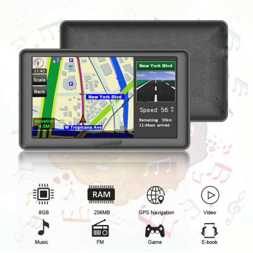 7" GPS Sat Nav Lifetime UK EU Map Navigation System 2