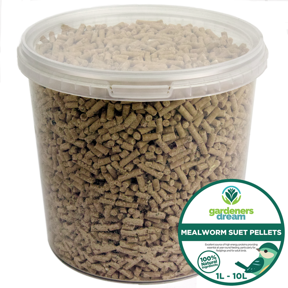 GardenersDream Mealworm Suet Pellets (1L)