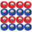 24pcs Mini Shuffleboard Tabletop Rollers Balls Shuffleboard Curling Replacement Accessories 1