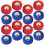 24pcs Mini Shuffleboard Tabletop Rollers Balls Shuffleboard Curling Replacement Accessories 2