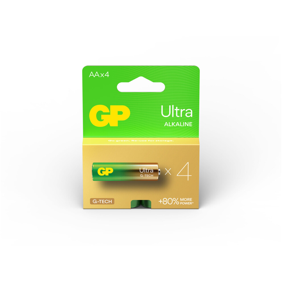 Gp Gppca15au721 Gp Ultra Alkaline Aa 4'S Single Hook Paper Box 4891199217357