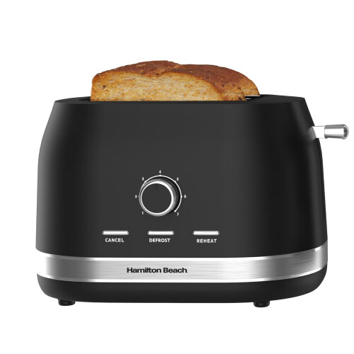 Hamilton Beach Ella 2 Slice Matte Black Toaster 2