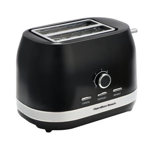 Hamilton Beach Ella 2 Slice Matte Black Toaster 1