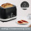 Hamilton Beach Ella 2 Slice Matte Black Toaster 7