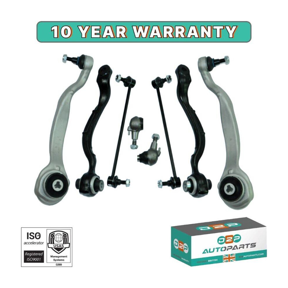 Front Upper Lower Wishbone Control Arms Kit 8Pcs For Mercedes E-Class 5060520801148