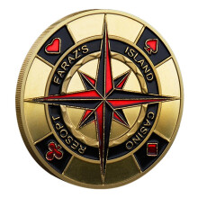 (4) Poker Card Protectors Poker Chip Coins Collecting Gift For Father, Friend