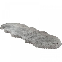 (Light gray) Classic Soft Faux Sheepskin Fur Rug White Fluffy Area Rug Shag Rug Carpets For Bedroom Living Room