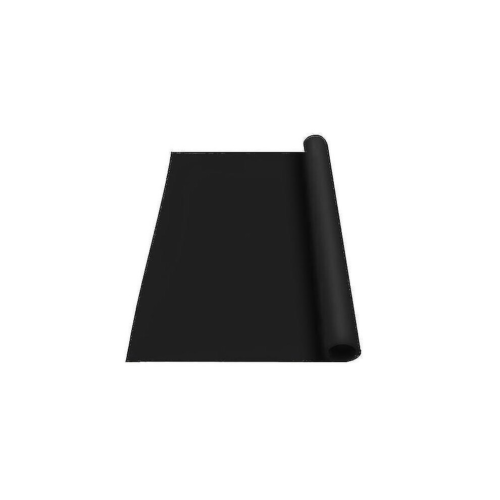 (Black, 80 X 50 CM) Extra Large Silicone Mat Heat Resistant Sheet Waterproof Pad Kitchen Counter Protector Vinyl Craft M