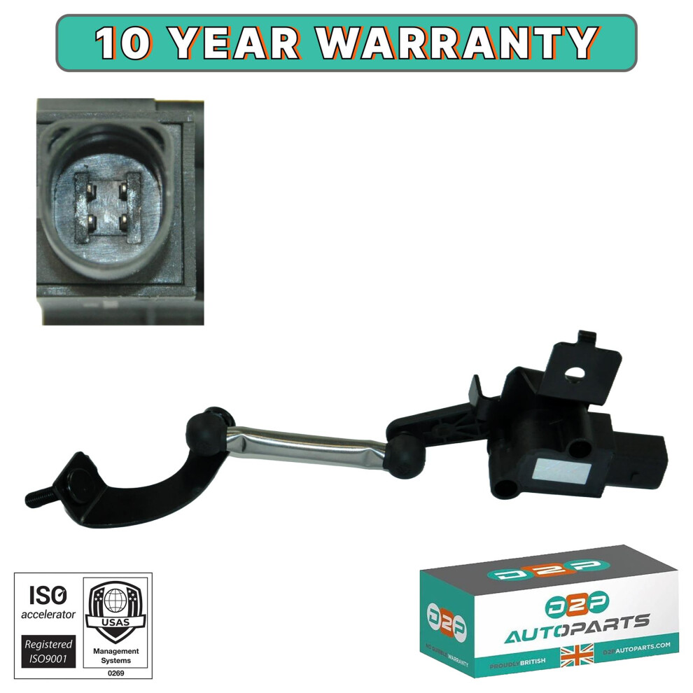 Front Headlight Level Sensor For Audi A3 8P18p7 8Pa, Q3 8Ub, 8Ug 5060414642345