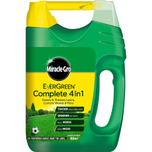 Miracle-Gro EverGreen Complete 4-in-1 Spreader, Lawn Food, Weed & Moss Control, 80 m2, Yellow