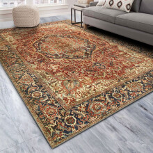 (160 x 230 cm (5 ft 2 in x 7 ft 2 in)- Large Area Rug, Majestic- Cashmere Rug) Extra Large Rugs Living Room Traditional Rug Mat