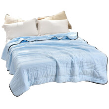 (Sky Blue, 200x230) Ice Silk Cooling Blanket Soft Comfortable Air-conditioner Quilt For Bedroom