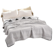 (Grey, 180x220) Ice Silk Cooling Blanket Soft Comfortable Air-conditioner Quilt For Bedroom