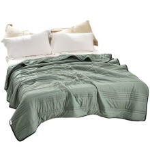 (Army Green, 1X1.5M) Ice Silk Cooling Blanket Soft Comfortable Air-conditioner Quilt For Bedroom